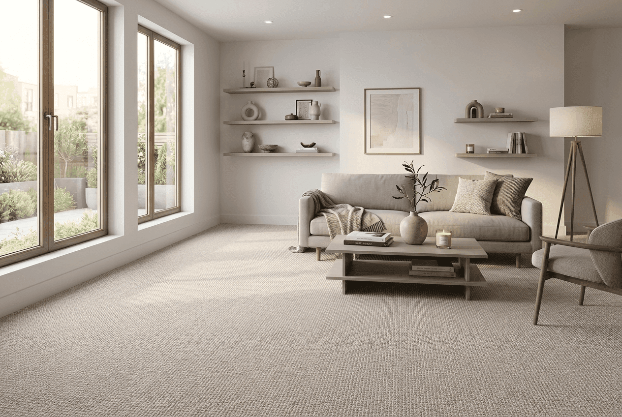 DejaVu Vintage Linen carpet room scene